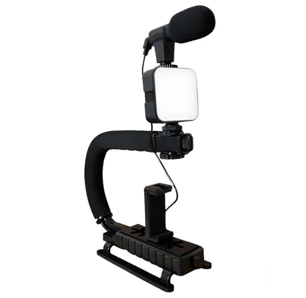 Vloggers Smart LED Light Live Video Stand with Microphone-Q-ZJ010