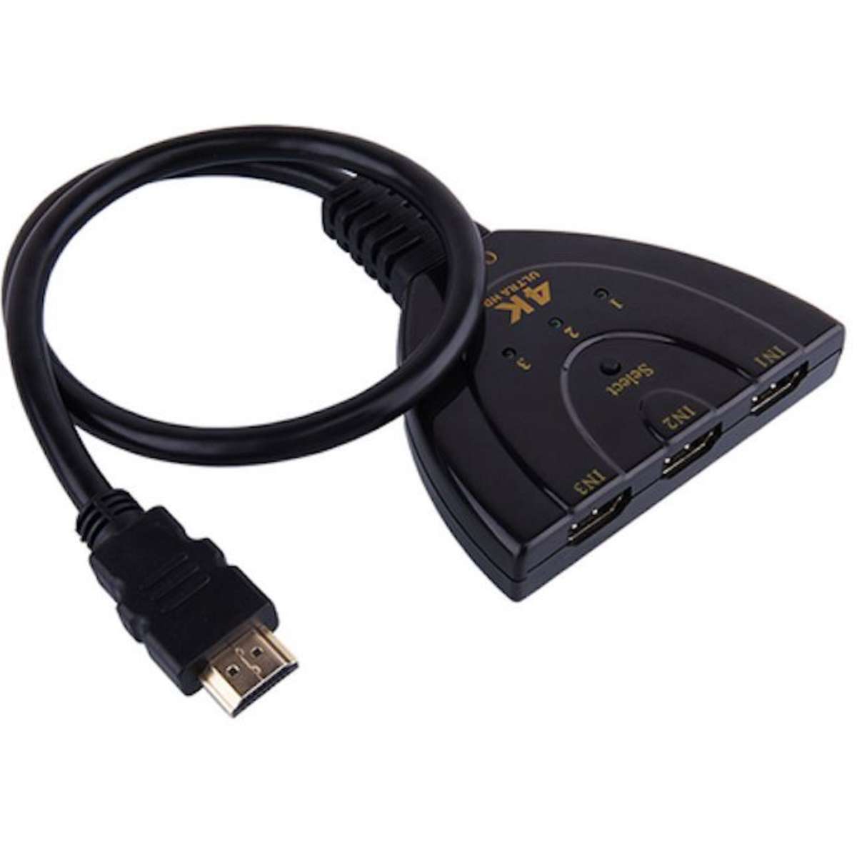 3-in-1 4K HDMI Switch Adapter - Video and Audio