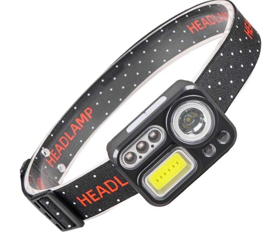 LED+COB+RGB Sensor Headlamp