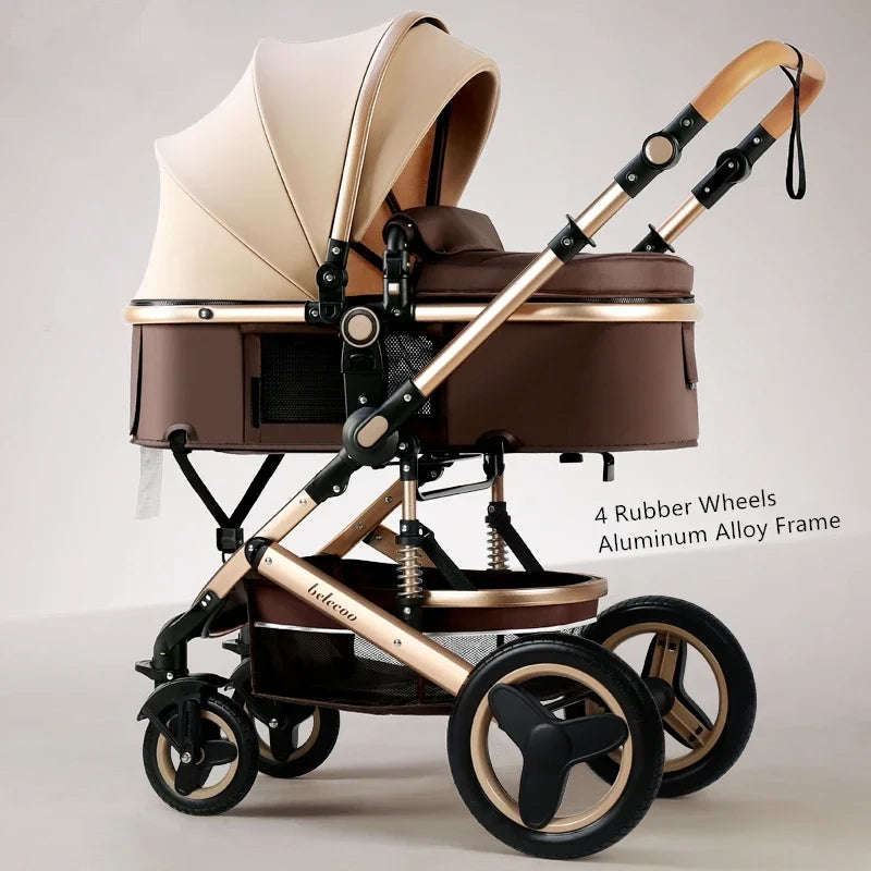 Belecoo 2 in 1 Baby Pram Stroller Q3