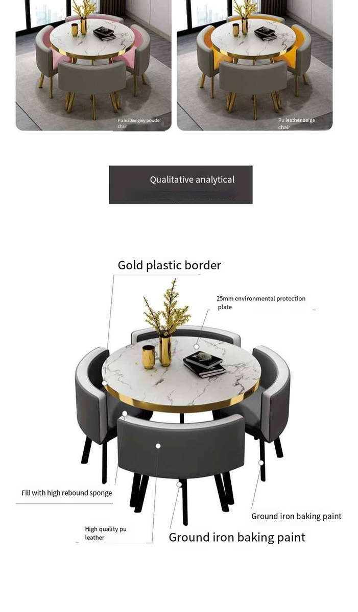 Bella 4 Seater Round Dining Set