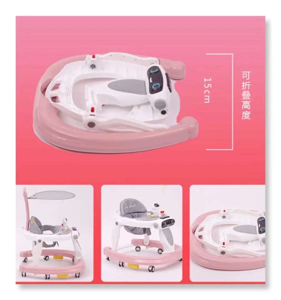 Kids Baby Walking Ring Walker For Kids with Music & Shade