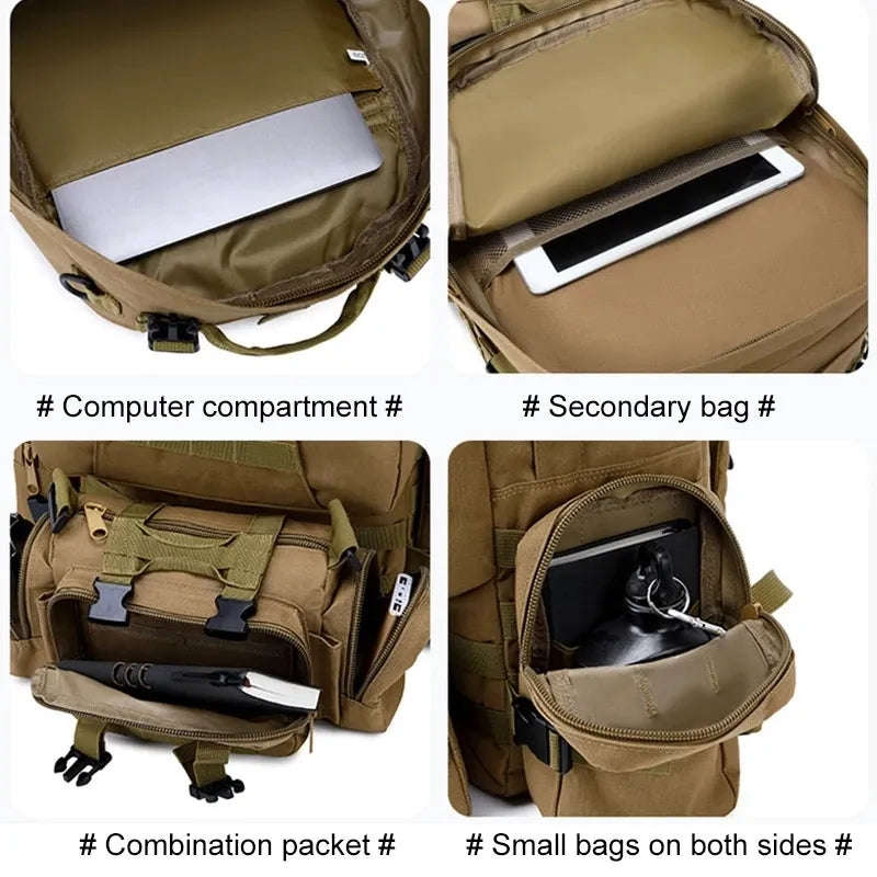 Tactical Molle Military Bag For Hiking Fishing Outdoor Activities