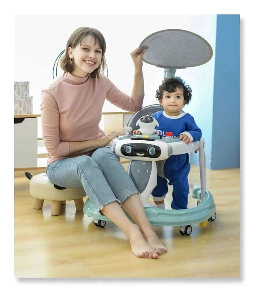 Kids Baby Walking Ring Walker For Kids with Music & Shade