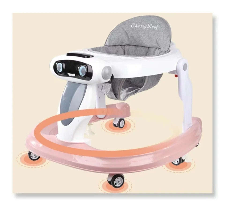Kids Baby Walking Ring Walker For Kids with Music & Shade
