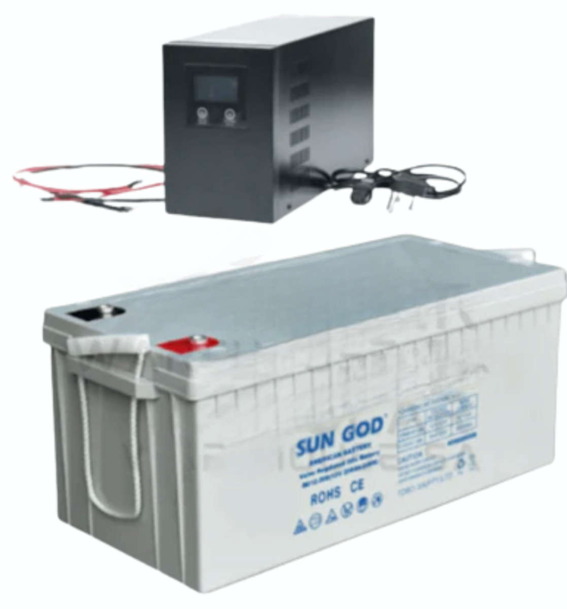 Pure sine wave gel battery load shedding budget combo 1000 watt hybrid inverter 100 ah gel battery