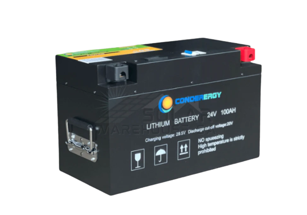 Conderergy 2.4 kwh 24v 100ah lithium battery