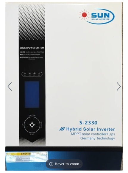 Hybrid inverter 3kva 3000w 24v Sun solar Germany technology