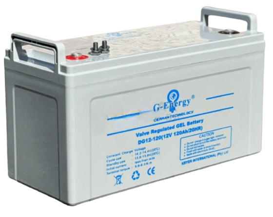 120 AH 12V G-ENERGY GERMAN TECH DEEP CYCLE GEL BATTERY