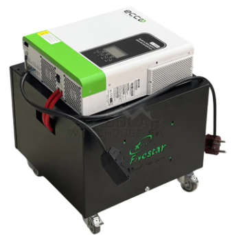 ECCO 3500VA / 3500W SOLAR READY MPPT HYBRID INVERTER TROLLEY 2X 120AH DEEP CYCLE GEL BATTER