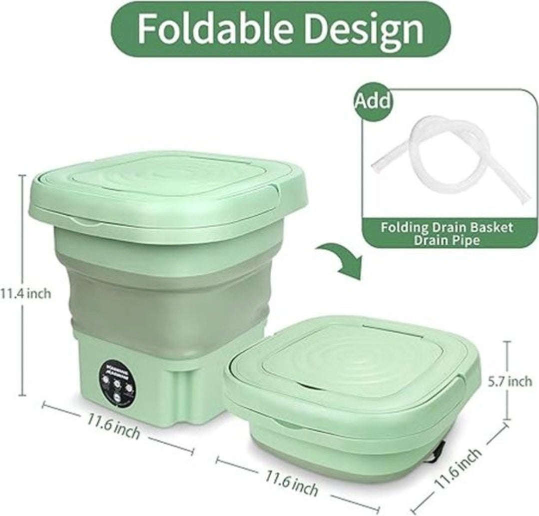 Portable 6.5L Foldable Mini Washing Machine  Baby & Delicate Clothes Washer