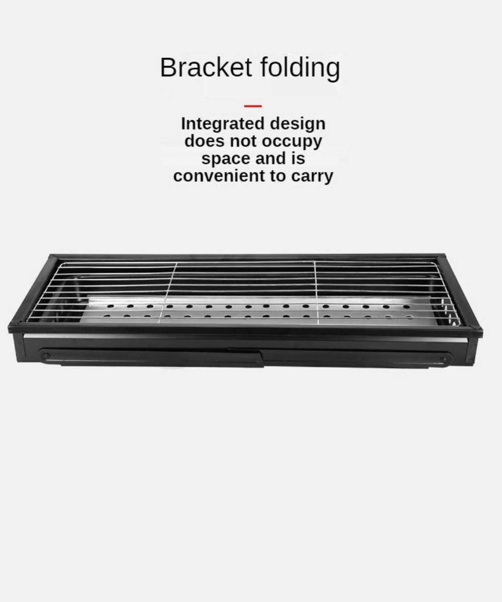 Portable BBQ Braai Stand  Foldable Charcoal Grill for Camping & Outdoor