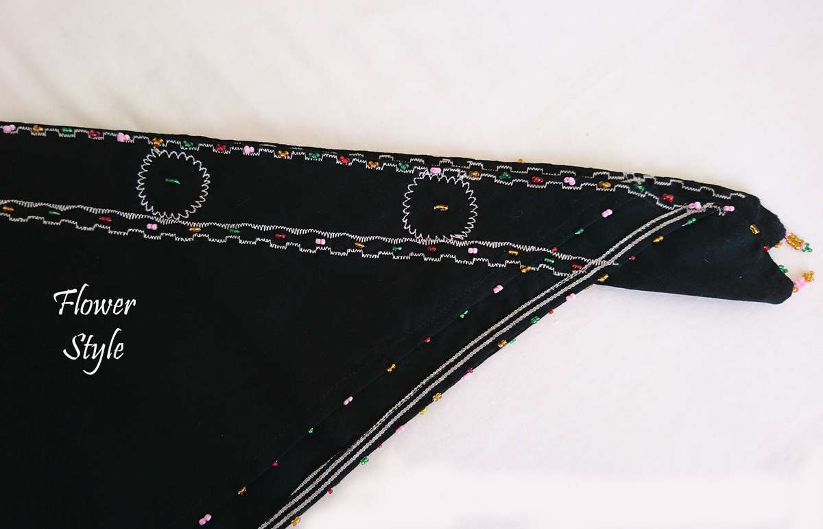 Cashmere Doek (Head Scarf) - Flower