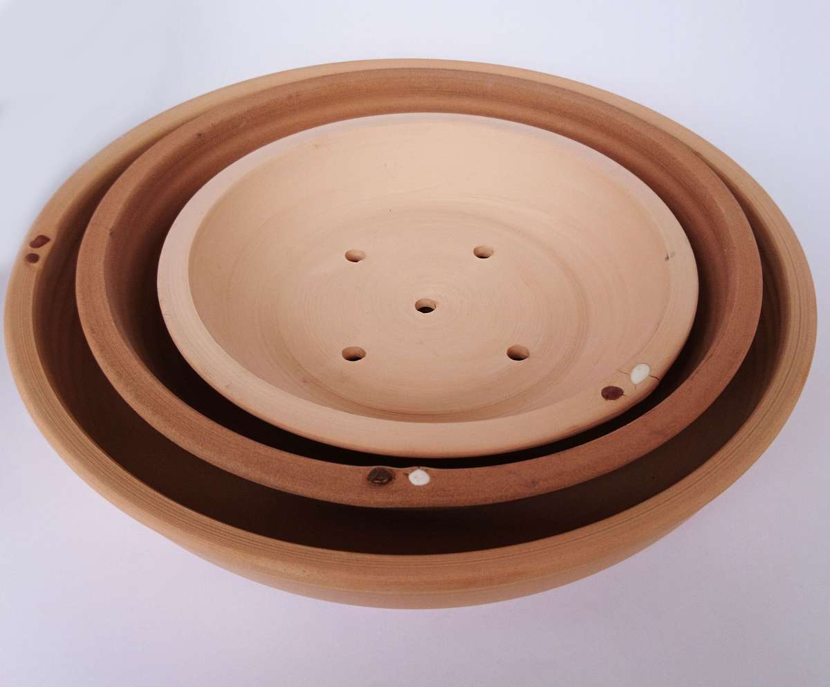 Bonsai Pots - Brown Clay - Large