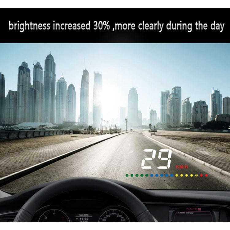 A200 OBD2 3.5 inch Vehicle-mounted Head Up Display Security System, Support Car Speed / Engine Re...