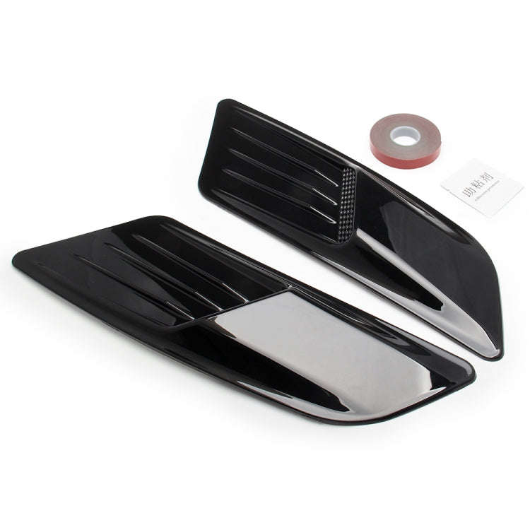 2 PCS Car Decorative Air Flow Intake Scoop Bonnet Side Fender Vent Hood Set for Ford Mustang 2015...