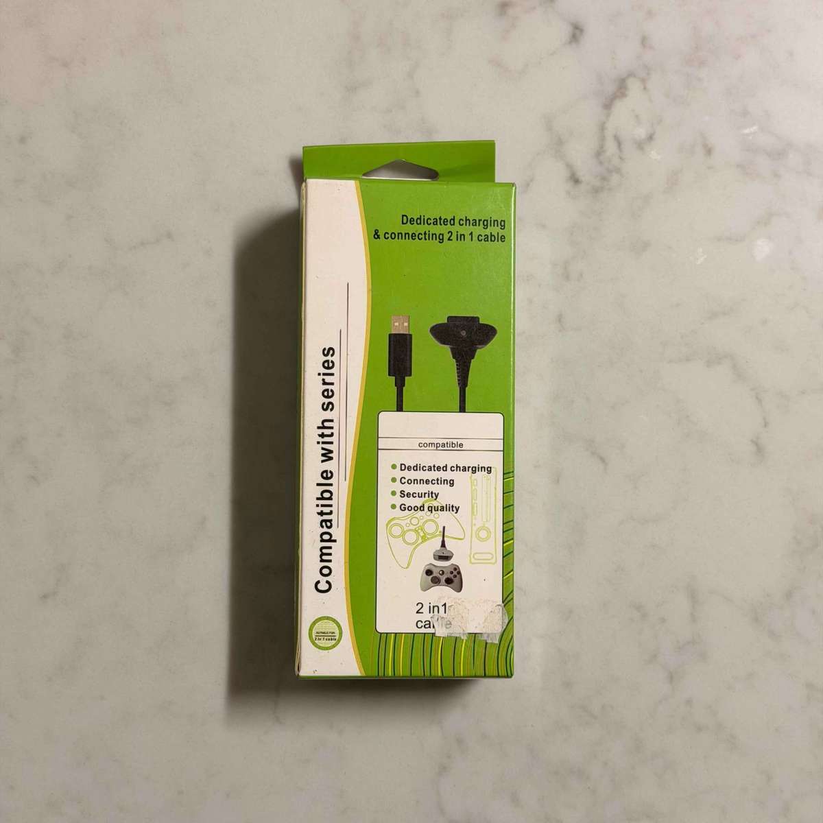 Xbox 360 2-in-1 Charging Cable