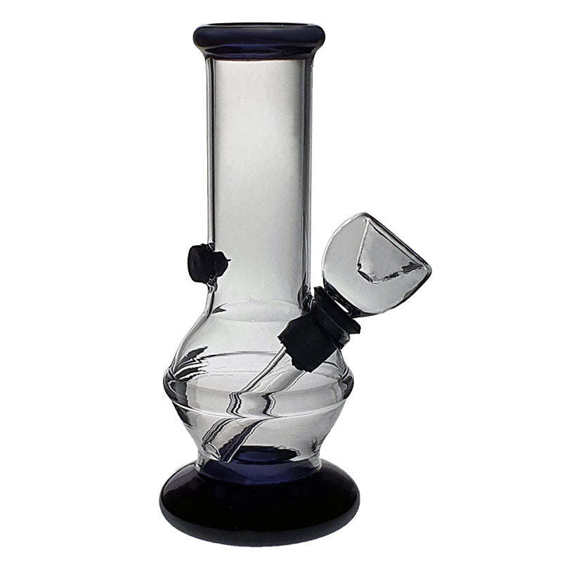 BG007: COMPACT GLASS BONG - Black