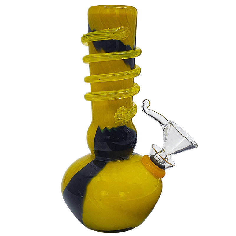 BG609: Colour Glass Bong - 15cm / green / Glass