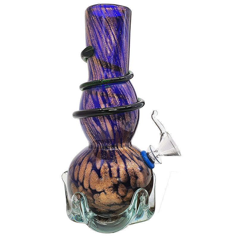 BG802: Colour Glass Bong - 20cm / blue / Glass