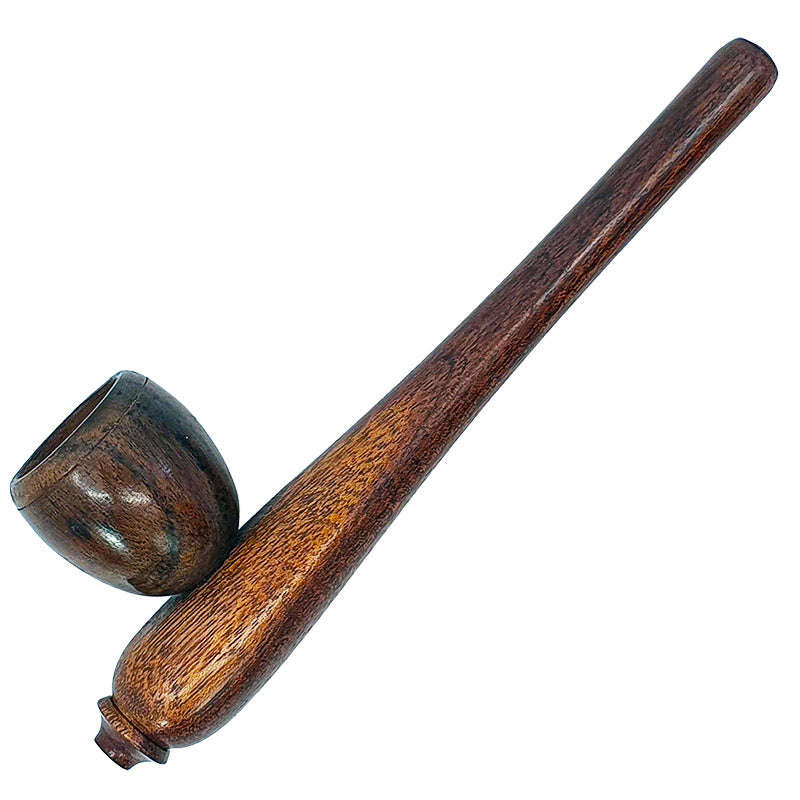 Mini Wooden pipe - 10cm / brown / wood