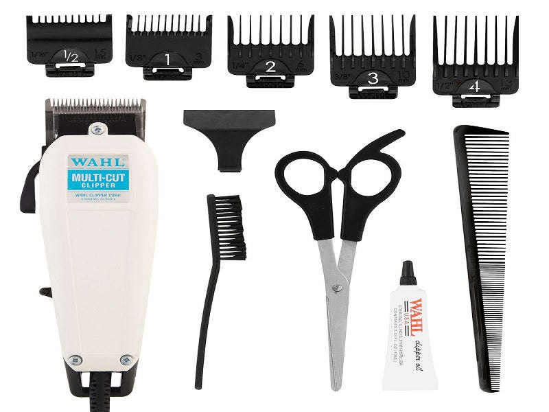 Wahl Multi-Cut Hair Clipper Kit - 11 Piece, 10W Motor, Self-Sharpening Blades