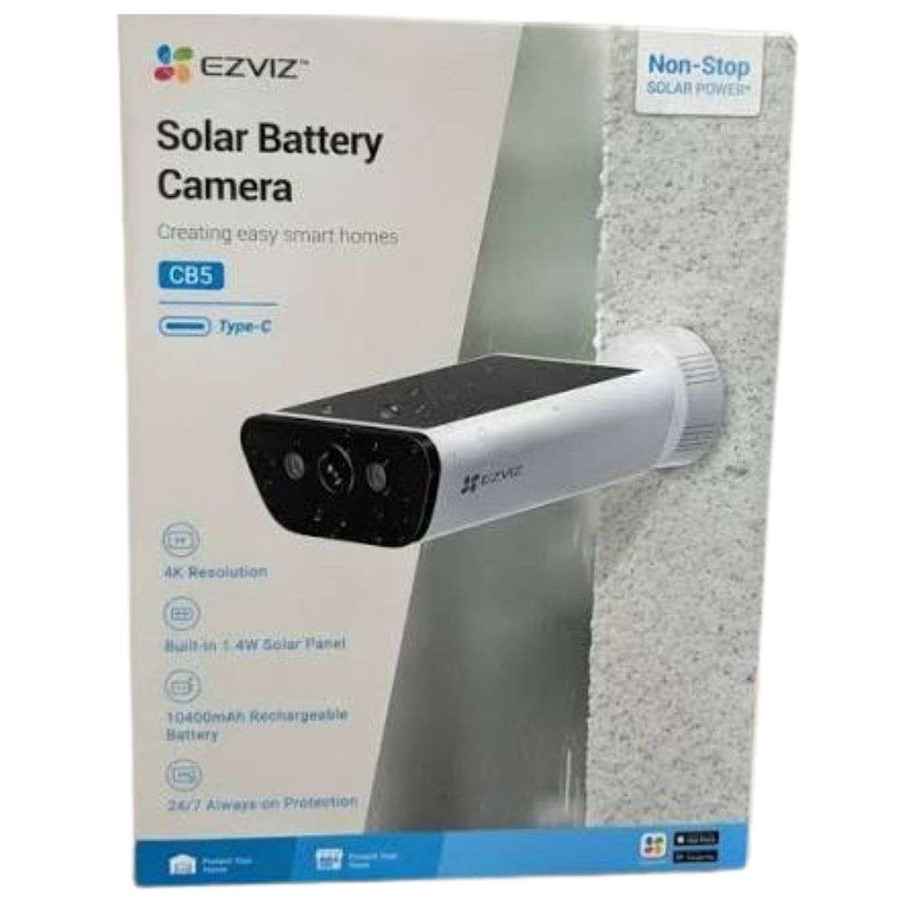 EZVIZ CB5 4K Wire-Free Battery Camera with Solar Panel (Pre-Loved)