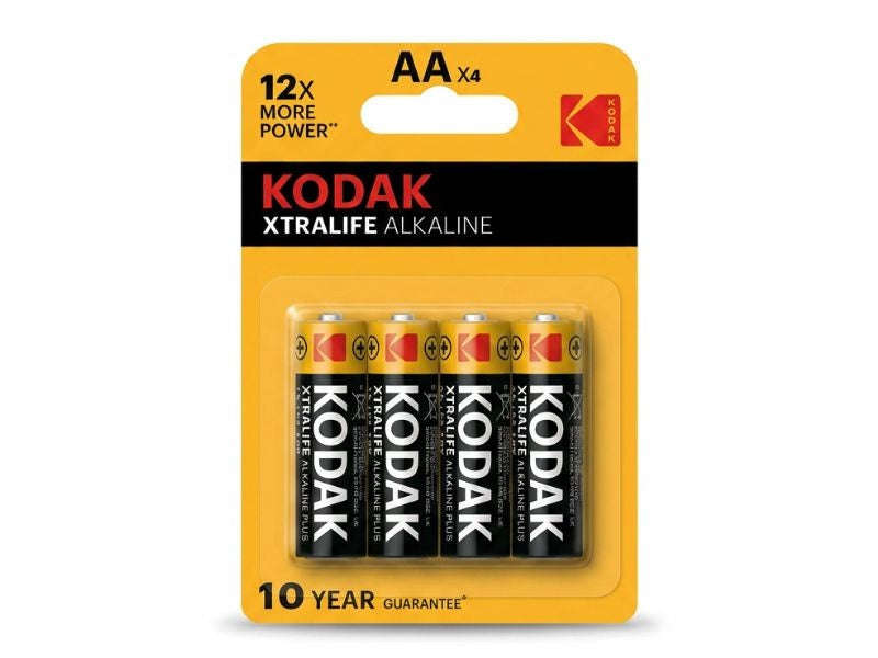Kodak Super Heavy Duty AAA Zinc Batteries - 4 Pack, 1.5V, Leak-Resistant