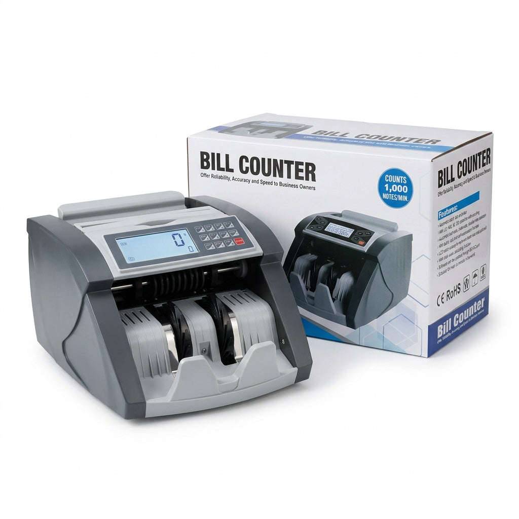 AL-5117 Automatic Money Counter - 1,000+ Notes/Min with UV & MG Counterfeit Detection