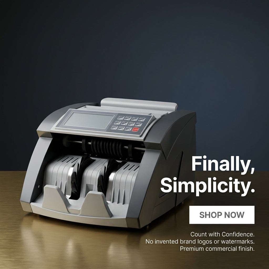 AL-5117 Automatic Money Counter - 1,000+ Notes/Min with UV & MG Counterfeit Detection