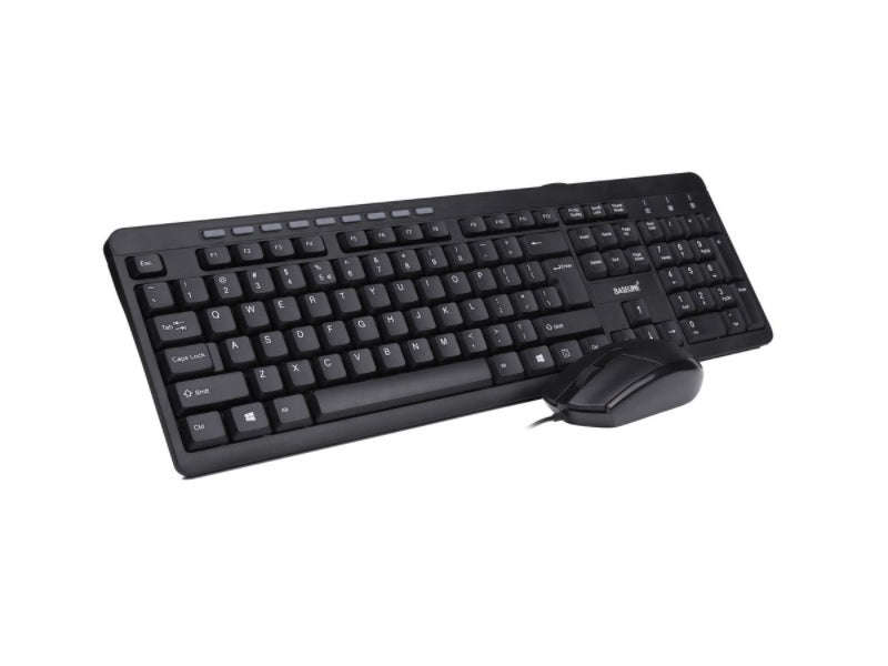 Baseline Wired Keyboard and Mouse Combo BL-COMBW101 - Multimedia, Silent Keys