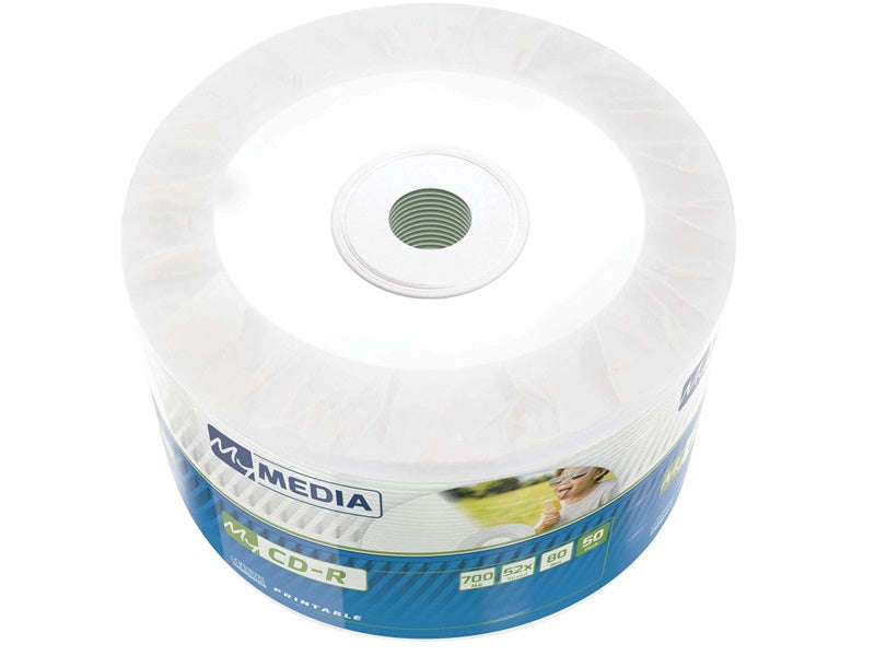MyMedia CD-R 700MB 52x - Inkjet Printable, 50 Pack Wrap (M69206)