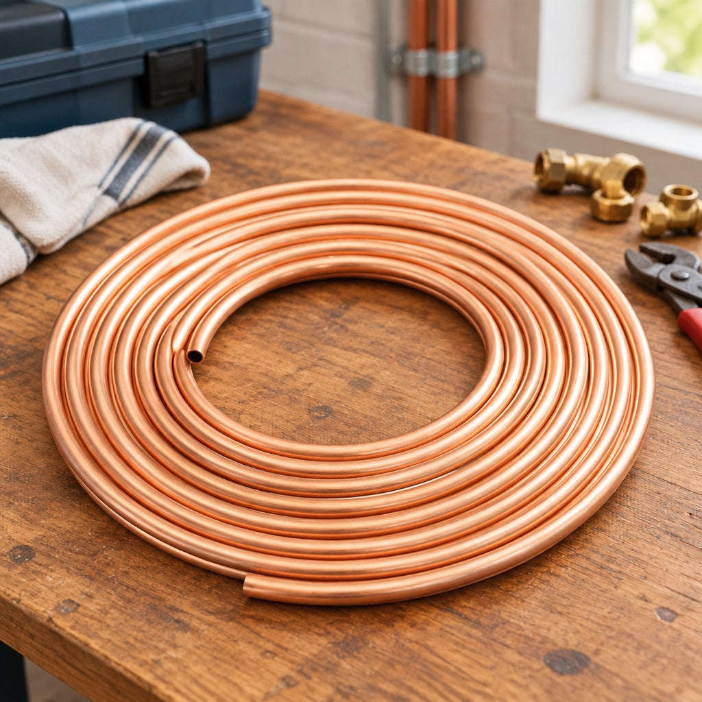 ALASKA 1/2" O.D. Copper Pipe 15m Coil - Air Conditioning & HVAC