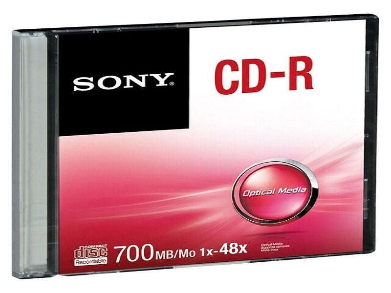 Sony CD-RW Rewritable Disc 700MB - 80 Min, 4x Write Speed