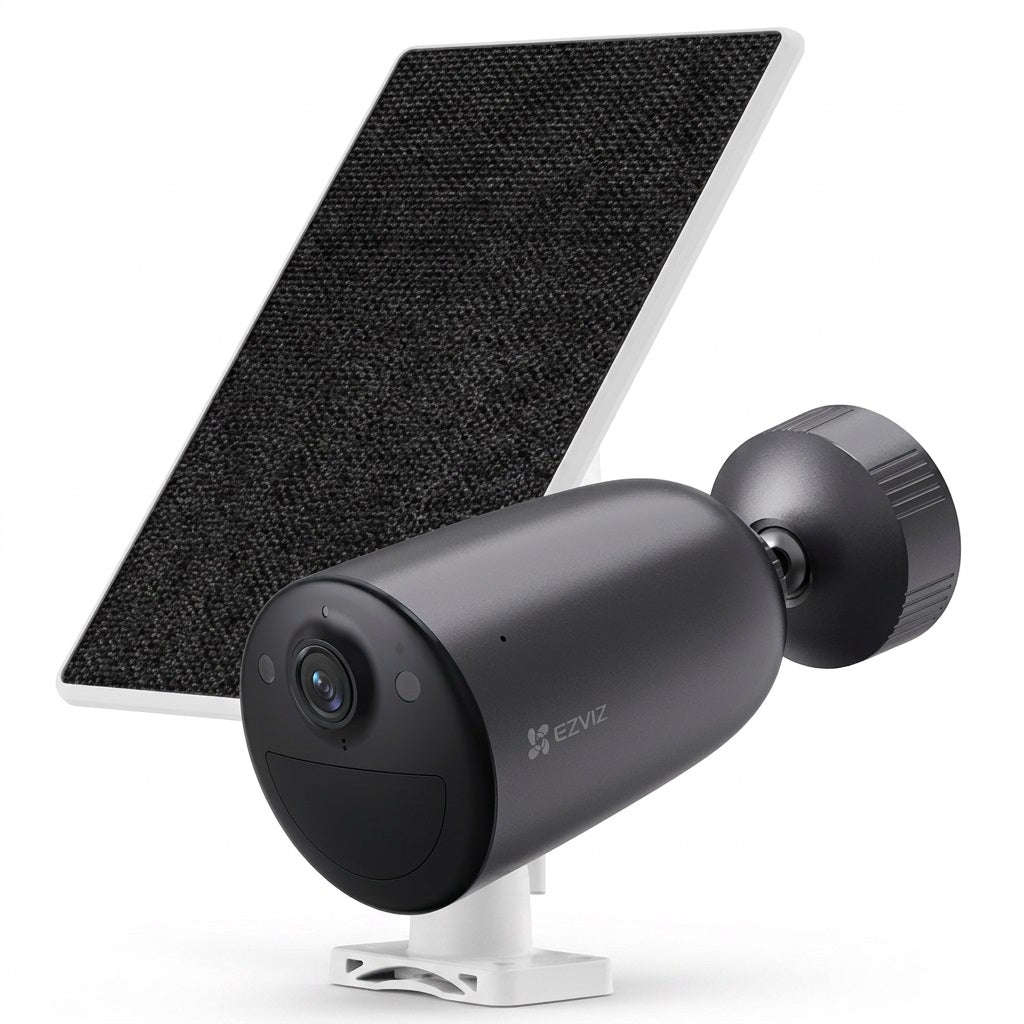 EZVIZ EB3 2K Solar Battery Camera Kit - 5W Panel, AOV All-Day Recording