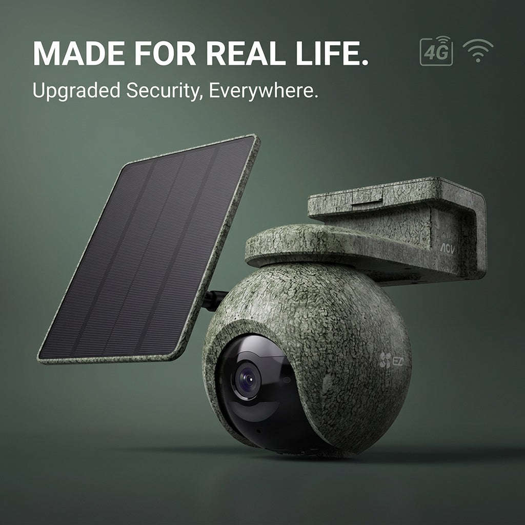 EZVIZ EB8 Pro Ranger 4K Solar 4G Battery Camera - Wi-Fi & 4G, Outdoor
