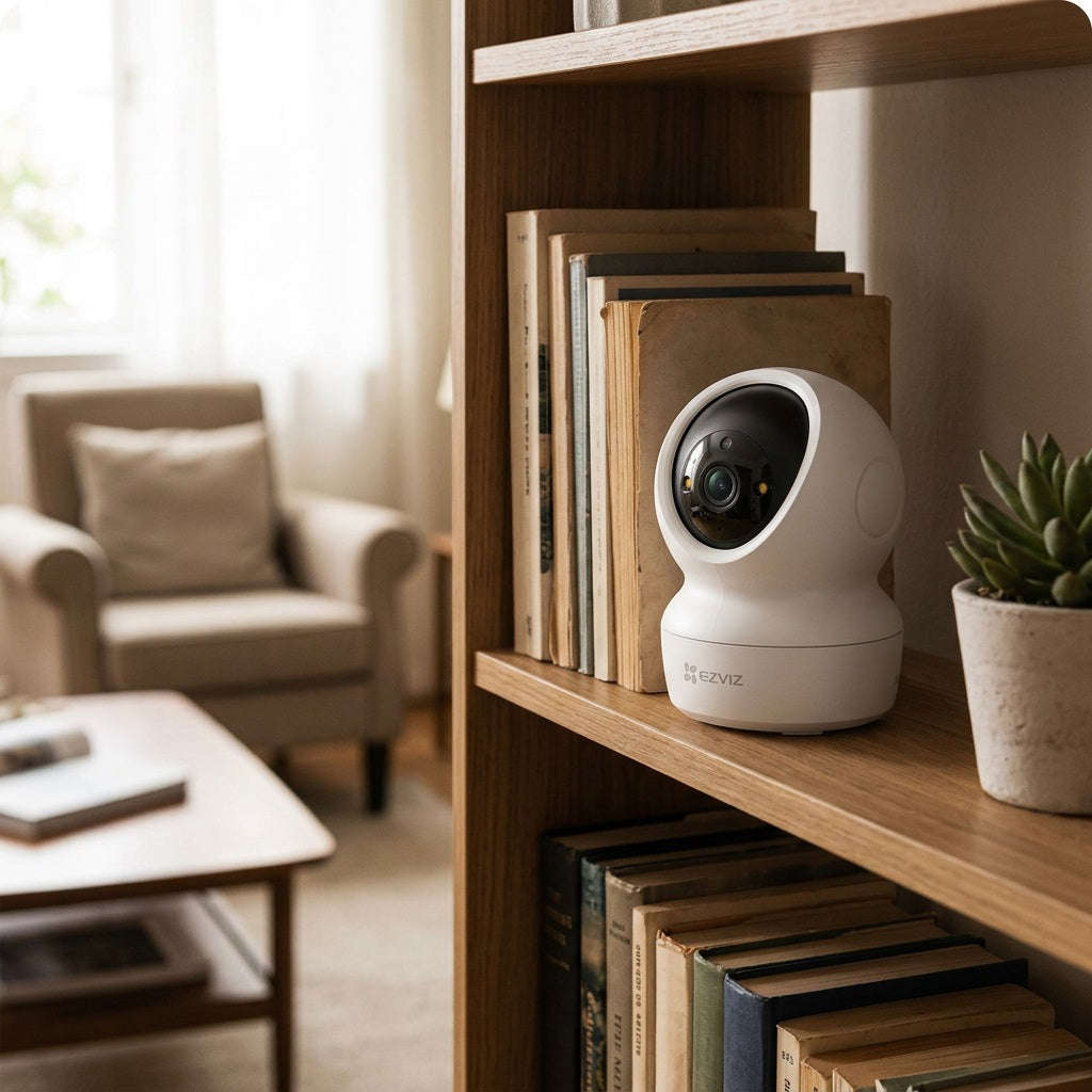 EZVIZ H6C 2K Smart Home Camera - Pan & Tilt, Wi-Fi, Colour Night Vision