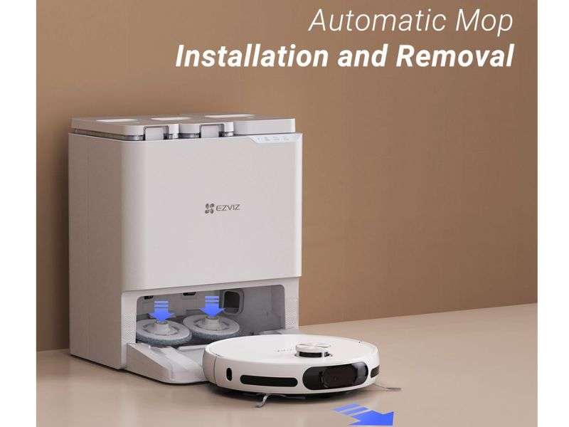 EZVIZ RS20 Pro Robot Vacuum Cleaner & Mop - 7200Pa, LiDAR, AI Obstacle Avoidance (CS-RS20-PRO-PGA2)