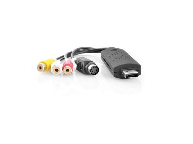 EasyCAP USB 2.0 Video Capture Adapter with Audio (DC60) - RCA & S-Video