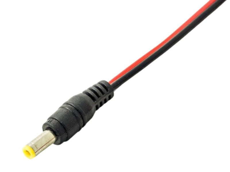 DC Power Cable 5.5x2.1mm Male 25cm - CCTV, LED, Router Pigtail Lead