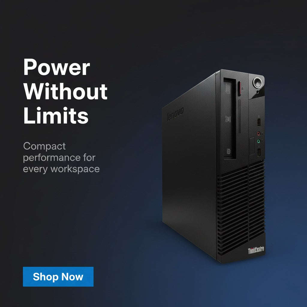 Lenovo Desktop - i3 4th Gen, 8GB RAM, 240GB SSD, Windows 10 Pro (Ex-Demo)