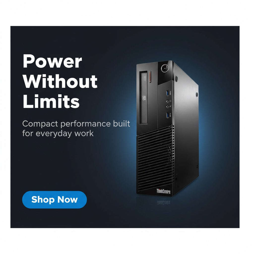 Lenovo Desktop - i5 4th Gen, 8GB RAM, 240GB SSD, Windows 10 Pro (Ex-Demo)