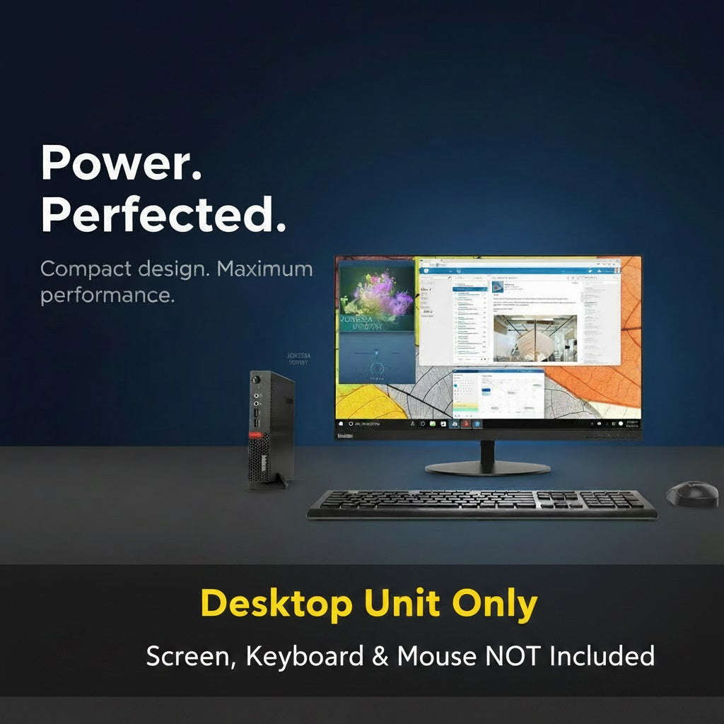 Lenovo ThinkCentre M710q Tiny - i3 7th Gen, 8GB RAM, 128GB SSD (Ex-Demo)