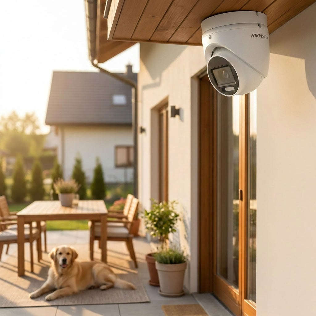 Hikvision DS-2CE76K0T-LMFS 3K Turret CCTV Camera - 3.6mm, 30m IR, Mic, IP67