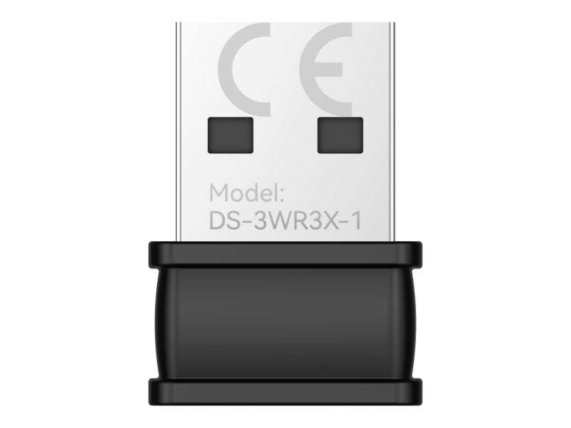 Hikvision DS-3WR3X-1 Wi-Fi 6 USB Adapter for DVRs & NVRs - 2.4GHz, Plug and Play