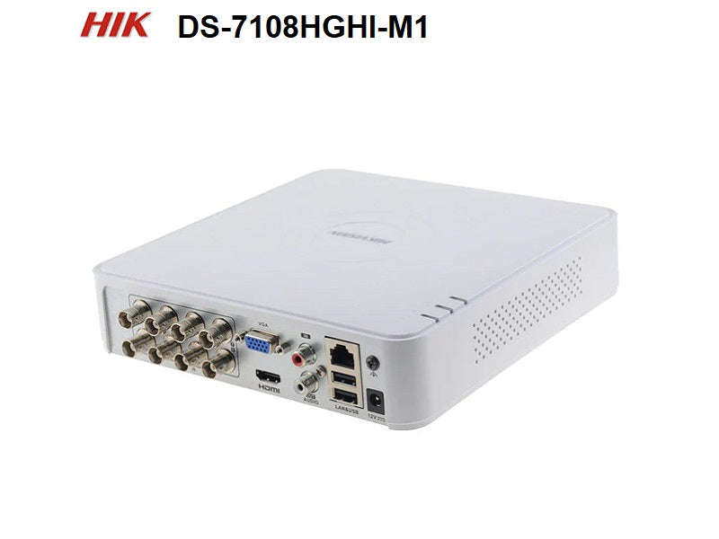 Hikvision DS-7108HGHI-M1 8-Channel 1080p Lite Turbo HD DVR - AcuSense, H.265