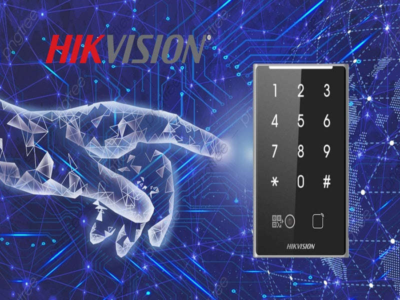 Hikvision DS-K1109DKFB-QR Card Reader - Fingerprint, QR, PIN, IP65, RS-485