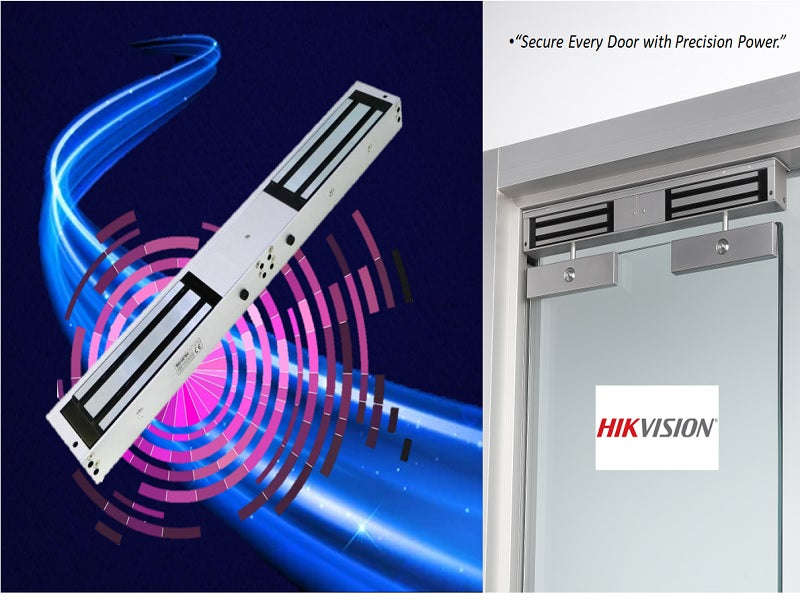 Hikvision DS-K4H450D Pro Series Magnetic Lock - 500kg Double Door, 12/24 VDC