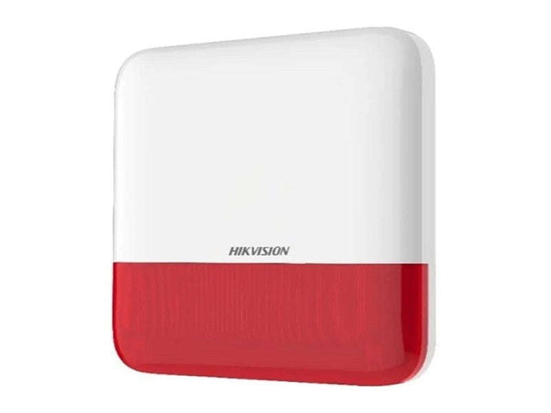 Hikvision DS-PS1-E-WE AX PRO Wireless External Sounder Siren - 110dB, IP65, 868MHz, Red