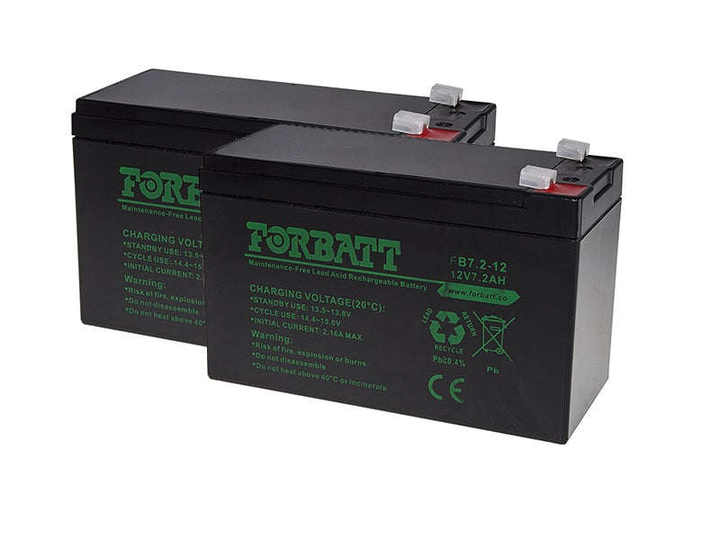 Forbatt 12V 7.2Ah Rechargeable Sealed Lead-Acid Battery (FB7.2-12V)